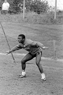 Tottenham Hotspur FC training. Garth Brooks in goal. 13th May 1981 Tottenham Hotspur FC training. Garth Brooks in goal. 13th May 1981