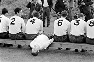 Tottenham Hotspur team having pictures taken by the press before a training session Tottenham Hotspur team having pictures taken by the press before a training session
