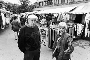 Images Dated 8th June 1994: Two traders at the Greymare Lane Market, Openshaw, Manchester