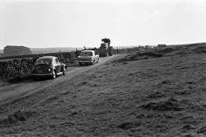 Images Dated 1st September 1971: Traffic jam on Malham Moor, North Yorkshire. September 1971