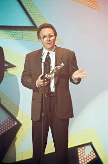 Trevor Horn wins Best British Producer at the Brit Awards, held at Hammersmith Odeon Trevor Horn wins Best British Producer at the Brit Awards, held at Hammersmith Odeon