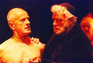 The trial scene of the Merchant of Venice being rehearsed at the Theatre Royal, Newcastle The trial scene of the Merchant of Venice being rehearsed at the Theatre Royal, Newcastle
