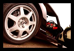 TVR Cerbera car February 1998 close up of wheel TVR Cerbera car February 1998 close up of wheel