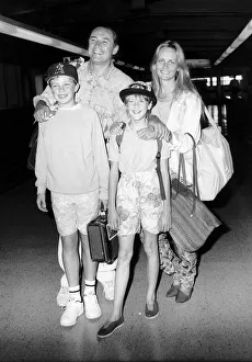 Twiggy model and actress with husband Leigh Lawson together with children Carly 11 Twiggy model and actress with husband Leigh Lawson together with children Carly 11
