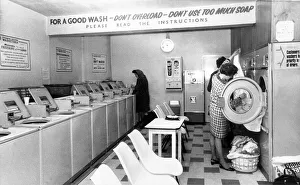 A typical laundry in January 1970. The Washerteria at Morpeth A typical laundry in January 1970. The Washerteria at Morpeth
