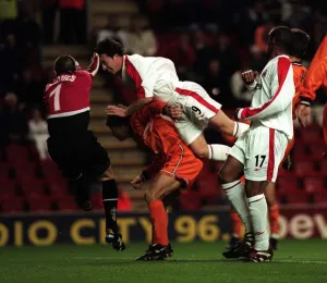 UEFA Cup Second Round First Leg match at Anfield. Liverpool 0 v Valencia 0 UEFA Cup Second Round First Leg match at Anfield. Liverpool 0 v Valencia 0