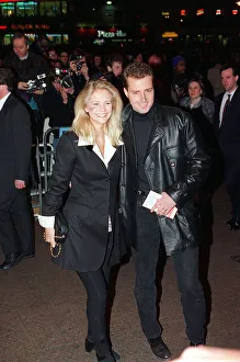 Ulrika Jonsson TV Presenter with John Turnbull 1994 at the film premiere of Waynes Ulrika Jonsson TV Presenter with John Turnbull 1994 at the film premiere of Waynes