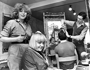 Unemployed youngster in Ryton are taking advantage of salon proprieter Terry Lewis offer Unemployed youngster in Ryton are taking advantage of salon proprieter Terry Lewis offer