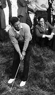 Unknown golfer about to play shot in the rough British Golf Open Unknown golfer about to play shot in the rough British Golf Open