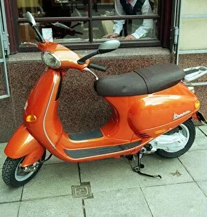 Images Dated 29th April 1997: VESPA SCOOTER PICTURED AT THE ITALIAN CENTRE