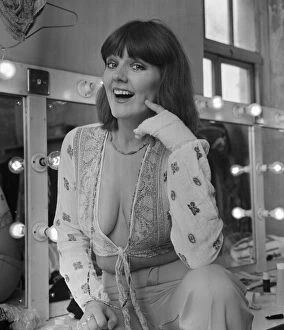Images Dated 20th August 1974: Victoria Seymour, actress, pictured in dressing room, Manchester, 20th August 1974