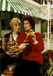 Victoria Wood comedian with Celia Imrie who appear together in Victoria Woods All Day Victoria Wood comedian with Celia Imrie who appear together in Victoria Woods All Day