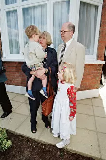 Images Dated 14th May 1995: Victoria Wood with her husband Geoffrey Durham and children Grace & Henry Durham