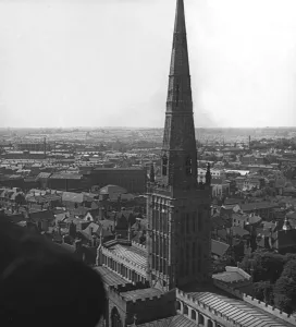 View of Coventry rooftops looking towards Radford as seen from the Cathedral spire View of Coventry rooftops looking towards Radford as seen from the Cathedral spire