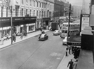 A view of Grainger Street, Newcatle in 1957 A view of Grainger Street, Newcatle in 1957