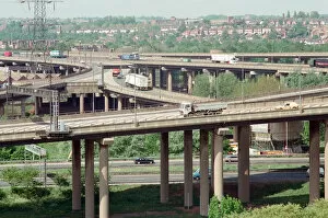 Images Dated 13th May 1992: View of the Gravelly Hill Interchange, also known as Spaghetti Junction