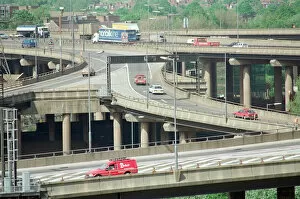 Images Dated 13th May 1992: View of the Gravelly Hill Interchange, also known as Spaghetti Junction