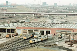 Images Dated 31st March 1995: Views. Thornby Rail Depot. 31st March 1995. Feature, Graystone White & Sparrow