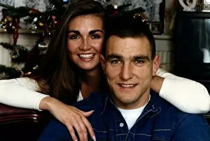 Images Dated 24th June 1996: Vinnie Jones Football Player With Fiancee Tanya 1996