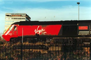 A Virgin 125 train leaving Newcastle Central Station on 11th November 1998 A Virgin 125 train leaving Newcastle Central Station on 11th November 1998