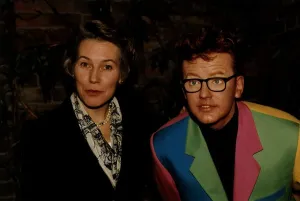 Virginia Bottomley MP with Waxwork of Chris Evans TV Presenter Virginia Bottomley MP with Waxwork of Chris Evans TV Presenter