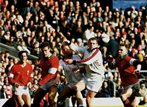Wales v England - Left to Right - Rupert Moon, Gareth Llewellyn (Wales), Tim Rodber Wales v England - Left to Right - Rupert Moon, Gareth Llewellyn (Wales), Tim Rodber