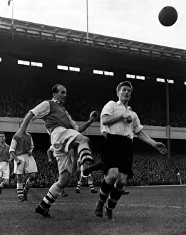Wally Barnes Football Player of Arsenal - September 1954 in action against Burnley Wally Barnes Football Player of Arsenal - September 1954 in action against Burnley