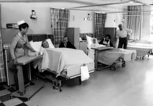 Walsgrave Hospital, geriatric ward. 23rd August 1976 Walsgrave Hospital, geriatric ward. 23rd August 1976