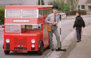 Walter Colvin pictured with the mini bus he built over a three year period April 1998 Walter Colvin pictured with the mini bus he built over a three year period April 1998