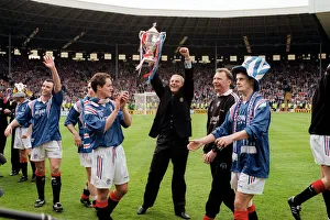 Walter Smith Rangers football manager holding the Scottish Cup after their win Walter Smith Rangers football manager holding the Scottish Cup after their win