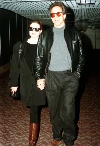 Warren Beatty actor with wife Annette Bening actress arrive at Heathrow airport Warren Beatty actor with wife Annette Bening actress arrive at Heathrow airport