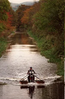 Waterbike November 1997 James Muir of Ratho with his amphibious bike He is competing in Waterbike November 1997 James Muir of Ratho with his amphibious bike He is competing in