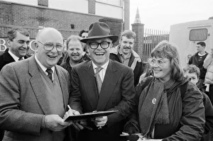 Watford FC Chairman Elton John (centre) and Birmingham MP Watford FC Chairman Elton John (centre) and Birmingham MP