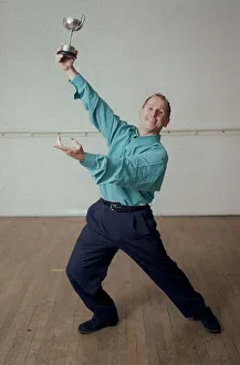 Wayne Sleep Dancer/Actor April 98 Holding the cup that Princess Diana won for Wayne Sleep Dancer/Actor April 98 Holding the cup that Princess Diana won for