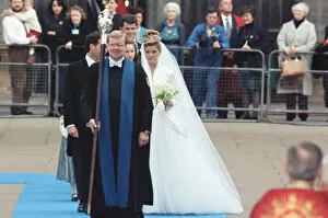 Images Dated 8th October 1993: The Wedding of David Armstrong-Jones, Viscount Linley, to Serena Stanhope