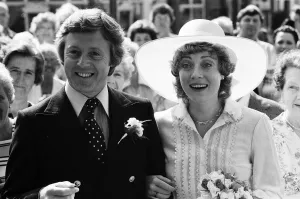 The wedding of Michael Aspel and Elizabeth Power at Eastbourne Town Hall. 23rd July 1977 The wedding of Michael Aspel and Elizabeth Power at Eastbourne Town Hall. 23rd July 1977