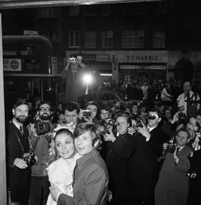 Wedding of Polish film director Roman Polanski and his bride Wedding of Polish film director Roman Polanski and his bride