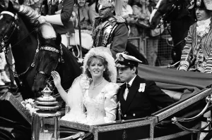 The wedding of Prince Andrew, Duke of York, and Sarah Ferguson held at Westminster Abbey The wedding of Prince Andrew, Duke of York, and Sarah Ferguson held at Westminster Abbey
