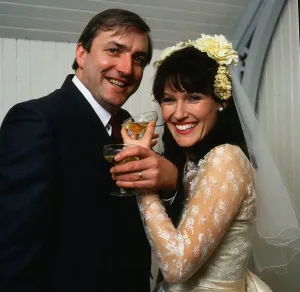 Wedding scene from TV programme Take The High Road June 1993 Wedding scene from TV programme Take The High Road June 1993