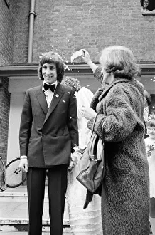 Wedding of The Who rock group guitarist Pete Townshend and Karen Astley at Didcot Wedding of The Who rock group guitarist Pete Townshend and Karen Astley at Didcot