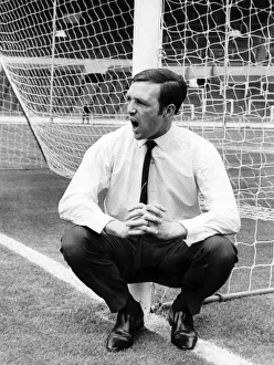 West Bromwich Albion centre forward Jeff Astle test the Wembley pitch before the FA Cup West Bromwich Albion centre forward Jeff Astle test the Wembley pitch before the FA Cup