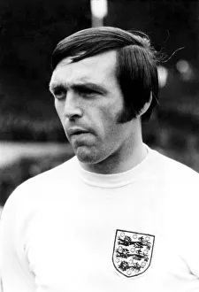 West Bromwich Albion forward Jeff Astle in an England shirt West Bromwich Albion forward Jeff Astle in an England shirt