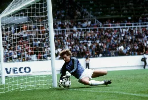 West Germany v Chile World Cup 1982 football Schumacher West German West Germany v Chile World Cup 1982 football Schumacher West German