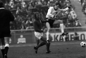 West Germany v England Football May 1972 Bobby Moore England Football Player West Germany v England Football May 1972 Bobby Moore England Football Player