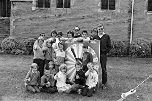 Images Dated 6th September 1986: The wheel of fortune gets the thumbs-up from these youngsters at Skelmanthorpe scout