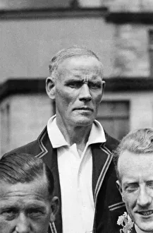 Wilf Rhodes in his last Yorkshire v Lancashire game and Sid Barnes Wilf Rhodes in his last Yorkshire v Lancashire game and Sid Barnes