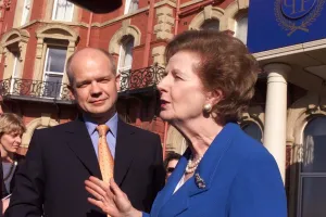 William Hague October 1999 Leader of the Conservative party stands alongside Lady William Hague October 1999 Leader of the Conservative party stands alongside Lady