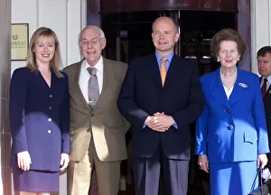 William Hague October 1999 Leader of the Conservative party stands alongside Lady William Hague October 1999 Leader of the Conservative party stands alongside Lady