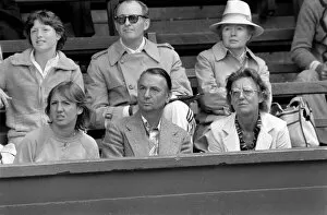 Images Dated 30th June 1980: Wimbledon 1980. 7th day. Martina NavratilovaIs sister, father