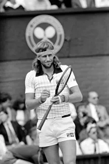 Wimbledon 1980: MenIs Final: Bjorn Borg v. John McEnroe. July 1980 80-3479a-012 Wimbledon 1980: MenIs Final: Bjorn Borg v. John McEnroe. July 1980 80-3479a-012
